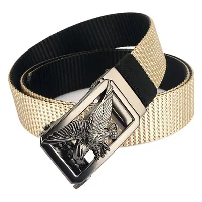Men's Cross-Country Ratchet Belt with Eagle Design