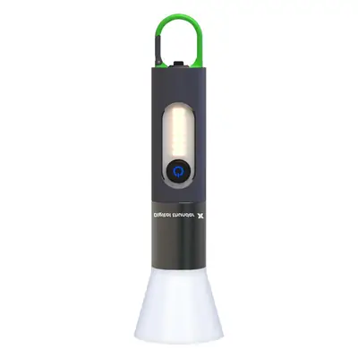 New Outdoor Laser Flashlight Multi-Functional Mountaineering Hook Camping Lampshade Side Light Strong Light