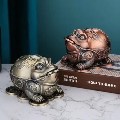 Golden Cicada Ashtray for Home Office Anti-Fly Decor