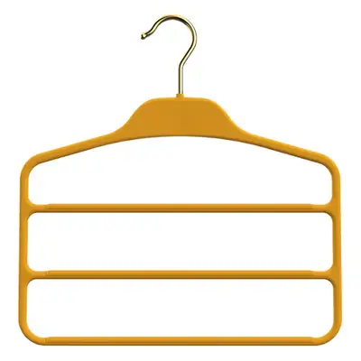 Non-Slip Three-Layer Pants Rack Gold Multi Functional Wardrobe Storage