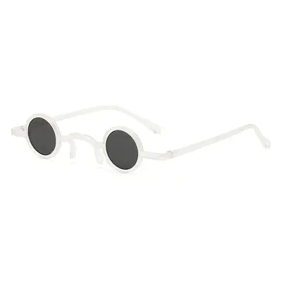 Retro Steampunk Sunglasses Blue Round Frame Small