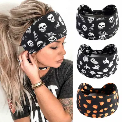 Halloween Christmas Hair Band Wide Fit Women