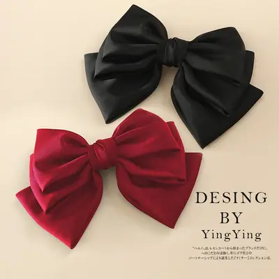 Oversized Bow Hairpins Korean Style Spring Clip Top
