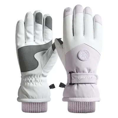Winter Ski Gloves Waterproof Touch Screen Fleece Lined