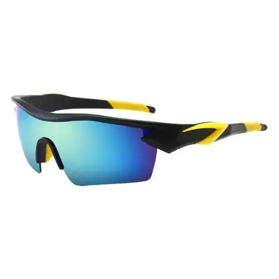 Men Windproof Sunglasses Blue Yellow Lens