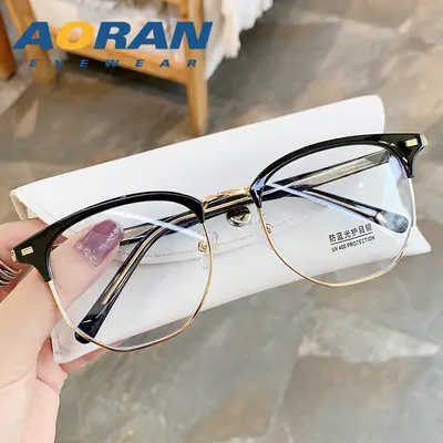 Men Women Flat Lens Eyewear Adjustable Degree