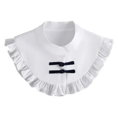 White Fake Collar Korean Style Sweater Slip Skirt Set