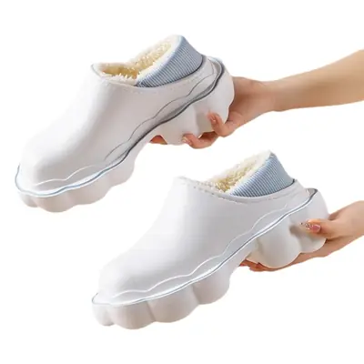 Women's Pink Fleece Lined Winter Slippers