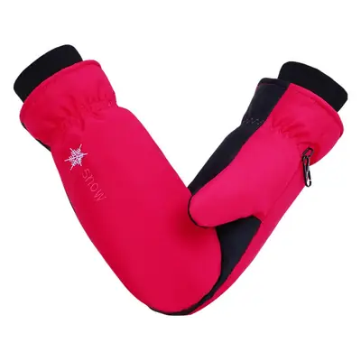 Men Black Snow Gloves Touch Screen Mountaineering Warm Waterproof
