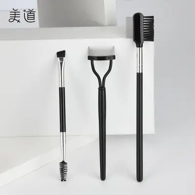 Double-Headed Steel Mascara Brush for Flawless Eyelashes