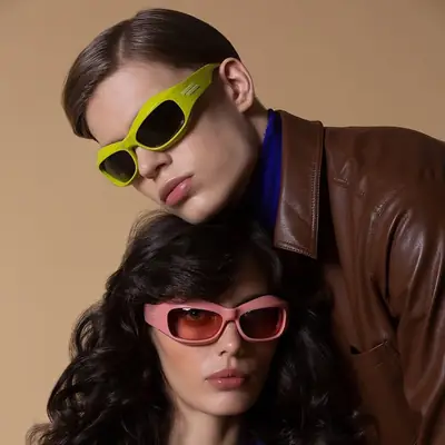 Pink Futuristic Sunglasses for Men Women