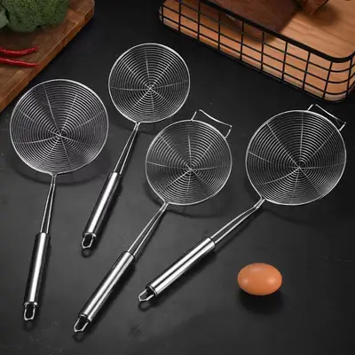 Stainless Steel Wire Drain Spoon Hot Pot Colander 16.8cm