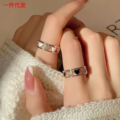 Autumn Tide Love Japanese Finger Ring Adjustable High-end