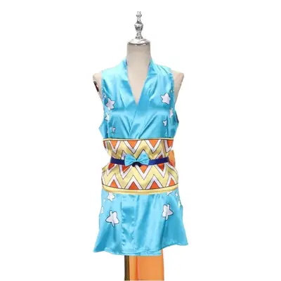 Nami Sexy Cosplay Costume Wig Hat Kimono Doll Suit Blue