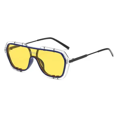 Men Large Frame Sunglasses Wholesale Yellow Glass