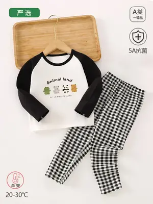 Lycra Printed Pajamas Set for Girls Spring Autumn
