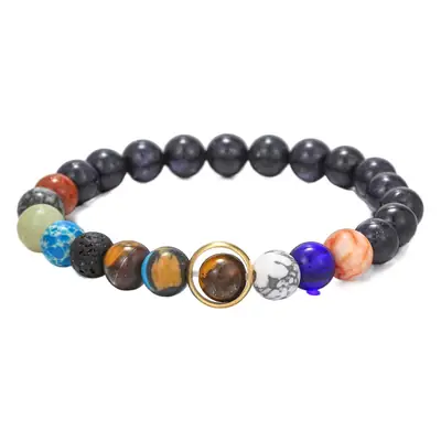 Couple Bracelet Star Milky Way Volcanic Stone Eight Galaxy