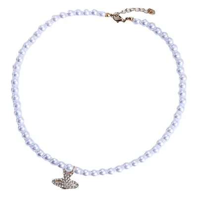 Vintage Hong Kong Style Pearl Clavicle Pendant Necklace