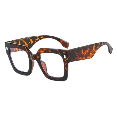 Red Square Glasses for Women Street Wear Decorative Eye Accessories