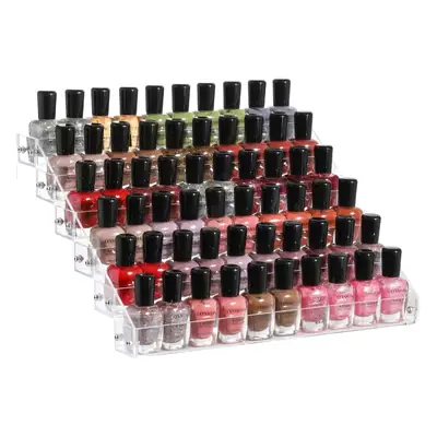 7 Layer Acrylic Cosmetics Display Rack Red Packets 28.5cm