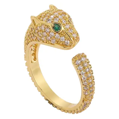 Leopard Snake Rings Gold & Silver with Zircon
