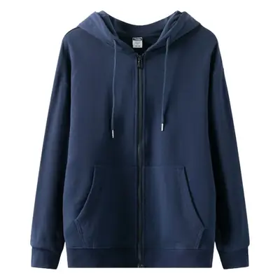 Men Light Green Full Zip Hoodie Turtleneck