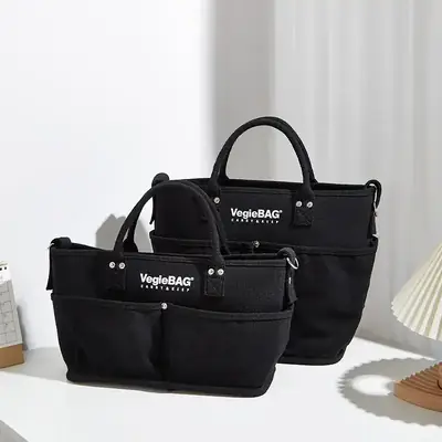 2023 New Women's White Canvas Tote Bag Large Capacity