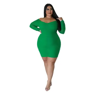 Black Wrap Dress for Plus Size Women with Mesh Sleeves