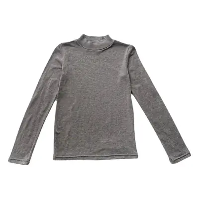 Kids Korean Style Turtleneck Top White Pants Set