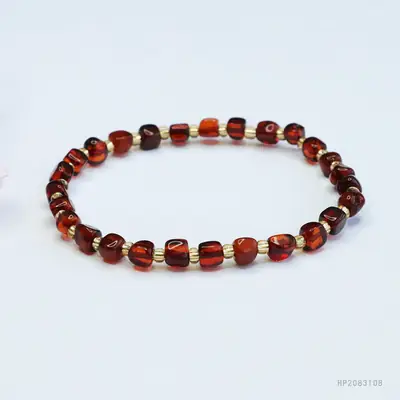 Guan Yu Natural Blood Amber Bracelet Water Purifying Amber Jewelry