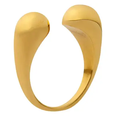 18K Gold Plated Geometric Ring for Women