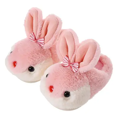Children's cotton slippers girls' winter cartoon cute rabbit home slippers warm non-slip baby cotton slippers boys