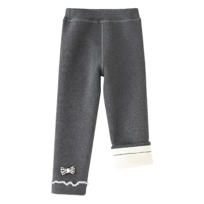 Girls Fleece Lined Leggings Winter Warm Pants