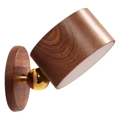 Wooden Magnetic LED Night Light with USB Charging