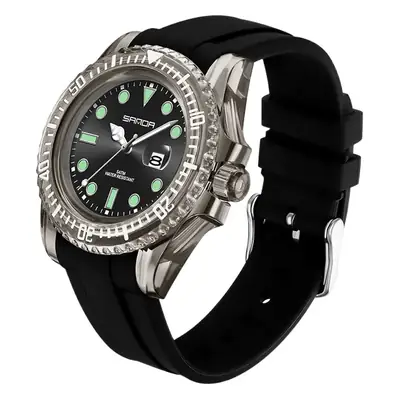 Sanda Waterproof Men's Watch with Calendar & Multi-Language Display