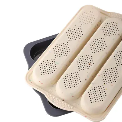 Silicone 3-Slot Bread Pan for Home Baking