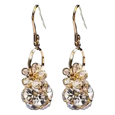 New Zircon Flower Earrings for Women