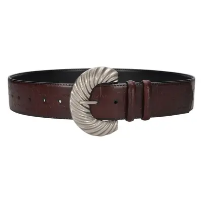 Green Vintage Belt with White Buckle for Women