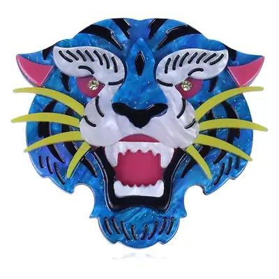 Tiger Brooch for Women Acrylic Cartoon Pin