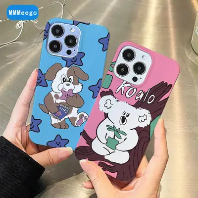 Ouyang Nana Bear Blue Phone Case 14 13 Pro 12 11 XR