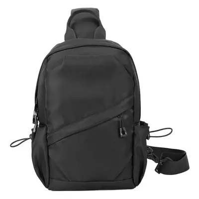 Men's Black Messenger Bag with Hoodie Jacket