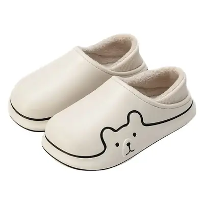 Women Cotton Winter Slippers Warm Thick Heel