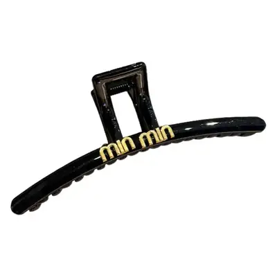 Black Korean Alphabet Hair Clip for Women