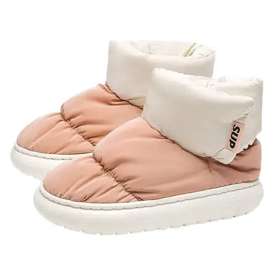 Women's Fleece Lined Snow Boots Pink 35-45 CM