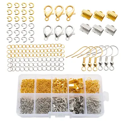 Jewelry Set with Ear Hooks, Earrings, and Tools