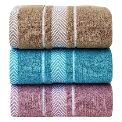 Extra Long Bath Towel Dark Men's Water Absorbent Non-Shedding