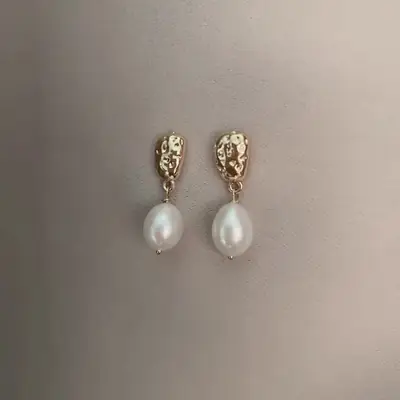 Natural Freshwater Pearl Earrings for Women