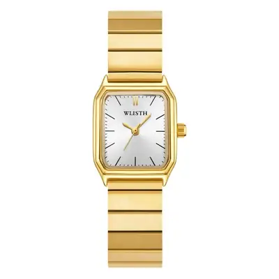 Women's Square Watch Silver Quartz Waterproof