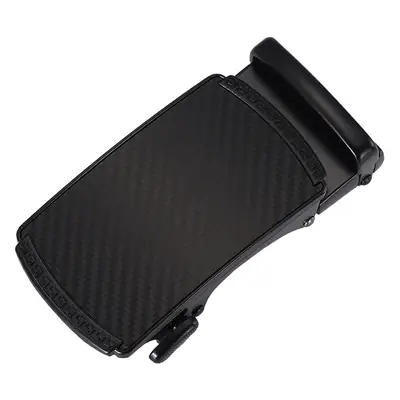 Men's Black Automatic Buckle Belt with Carbon Strap