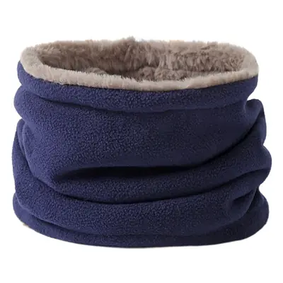 Men Winter Neck Scarf Warm Fleece Blue Adjustable